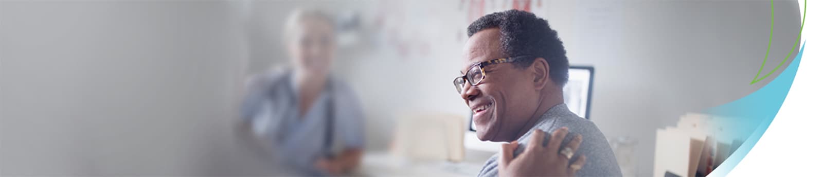 copd male patient smiling